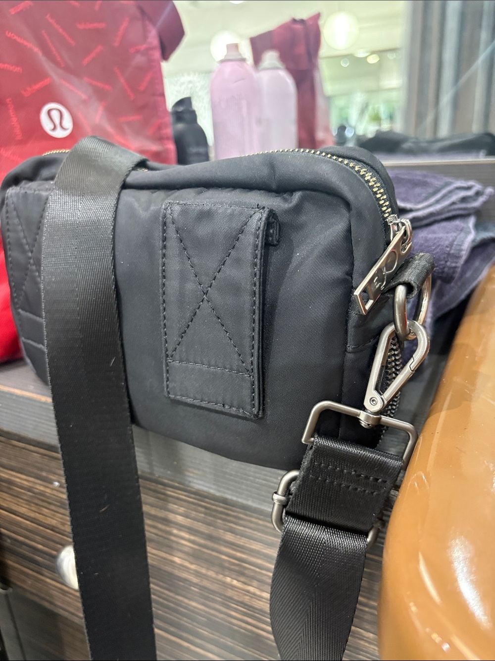 Black Men's Crossbody Bag